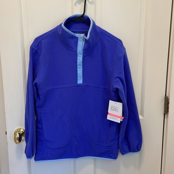 NWT Athleta Girl Cold Snap Sweatshirt,  in Amphitrite Blue - Picture 2 of 6